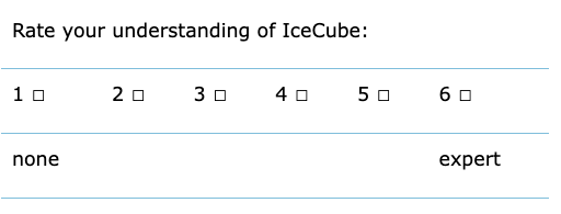 IceCute understanding survey