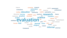 evaluation word cloud