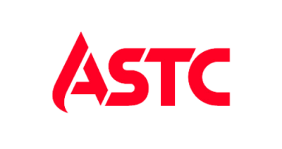 the letters "ASTC" in red